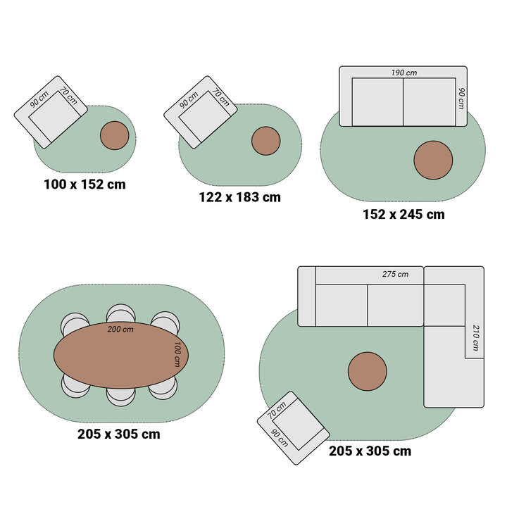 Dywan nieregularny - Halo Pebble Beżowy - 7