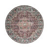 Dywan zewnętrzny okrągły - Cairo Medallion Bordowy - thumbnail 1