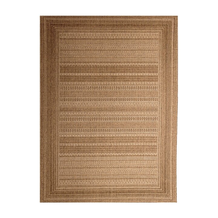 Dywan zewnętrzny - Mavi Stripes Kremowy/Brązowy - 1