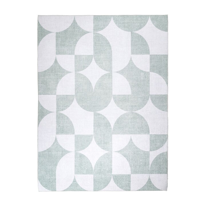 Dywan zewnętrzny abstrakcja - Groovy Tiles Zielony - 1