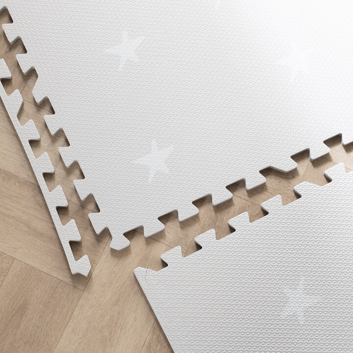 Mata piankowa puzzle - Alfie Stars Szara - 5