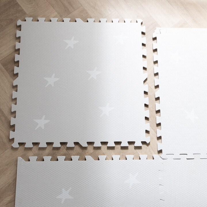 Mata piankowa puzzle - Alfie Stars Szara - 6