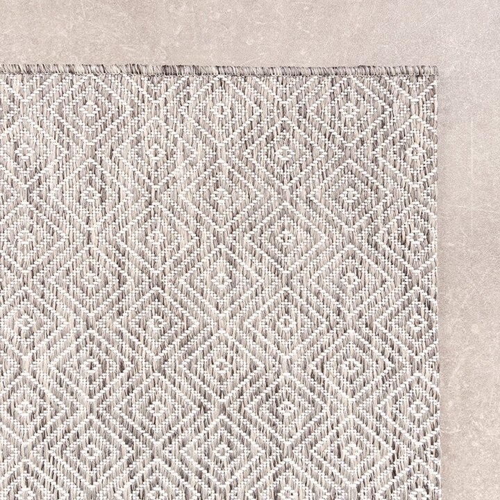 Dywan zewnętrzny kwadratowy - Summer Tile Jasnoszary - 4
