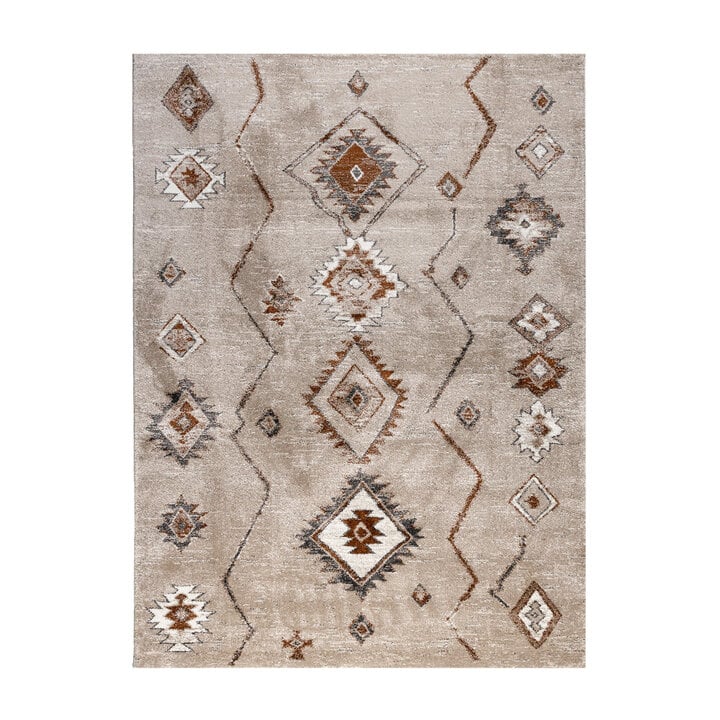 Dywan z wysokim włosiem - Blend Aztec Beige - 1