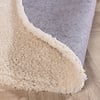 Miękki okrągły dywanik - Teddy Krem - thumbnail 6