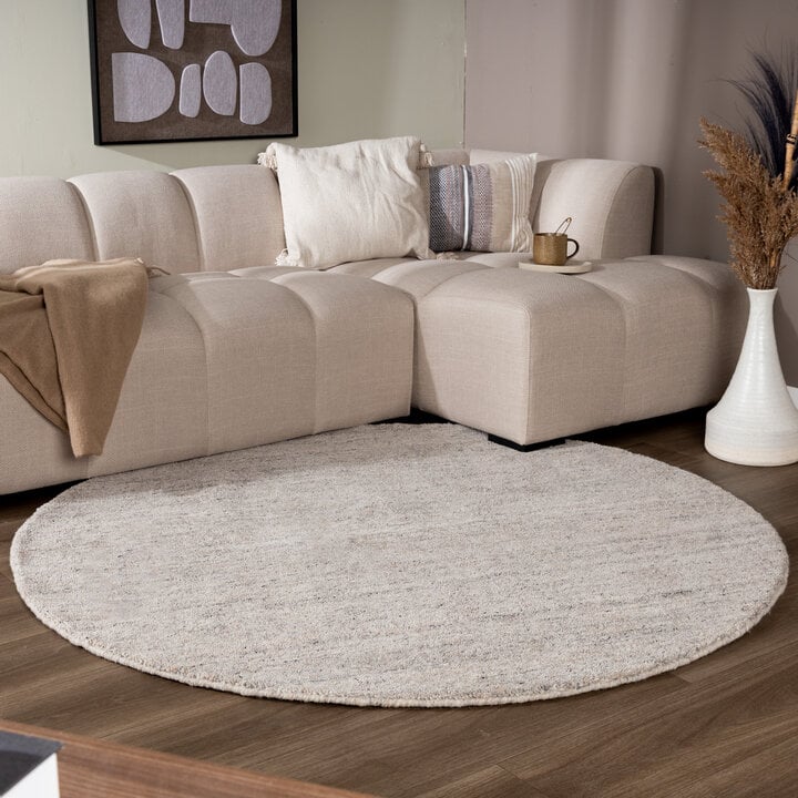 Dywan berberyjski okrągły - Aicha Szary