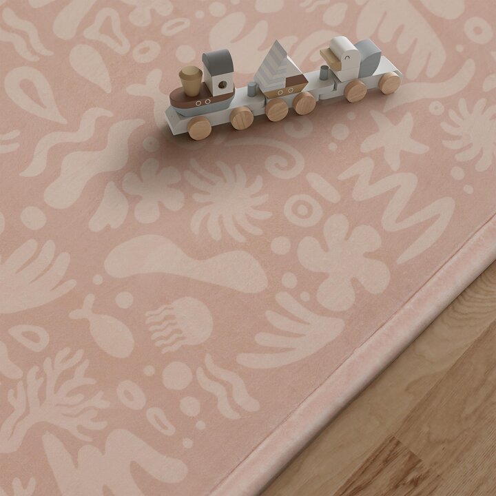 Pralny dywanik do zabawy – Flo Różowy - 2