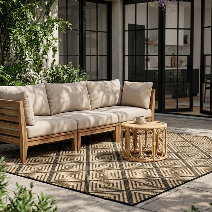 Dywan zewnętrzny - Brava Czarny