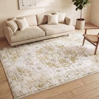 Dywan vintage - Lago Zielony/Kremowy