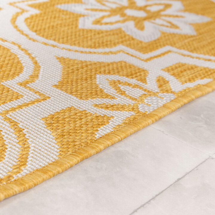 Dywan Zewnętrzny – Rio Flower Żółty - 5