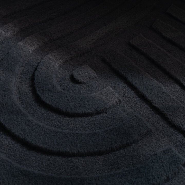 Dywan nieregularny - Flowy Wavy Antracyt - 3