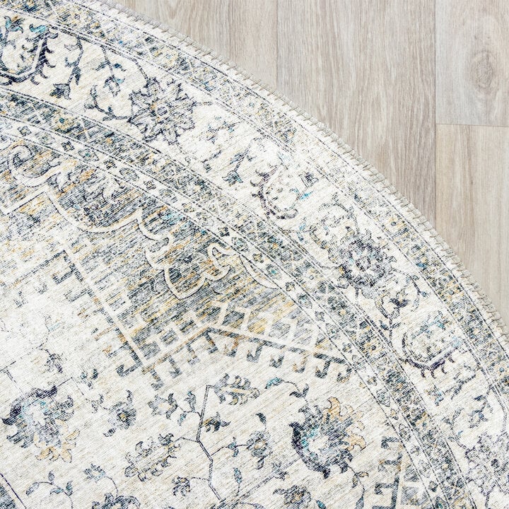 Dywan okrągły vintage - Lago Szary - 3