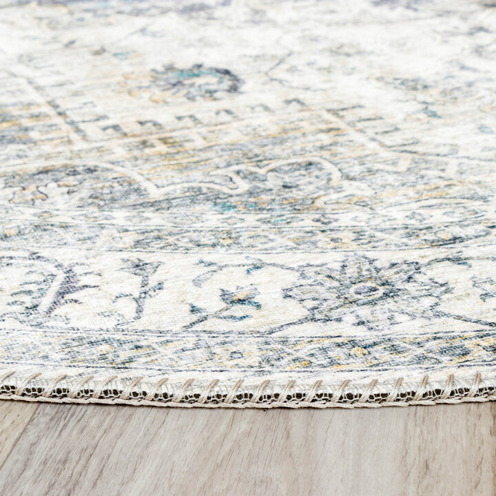 Dywan okrągły vintage - Lago Szary - 4