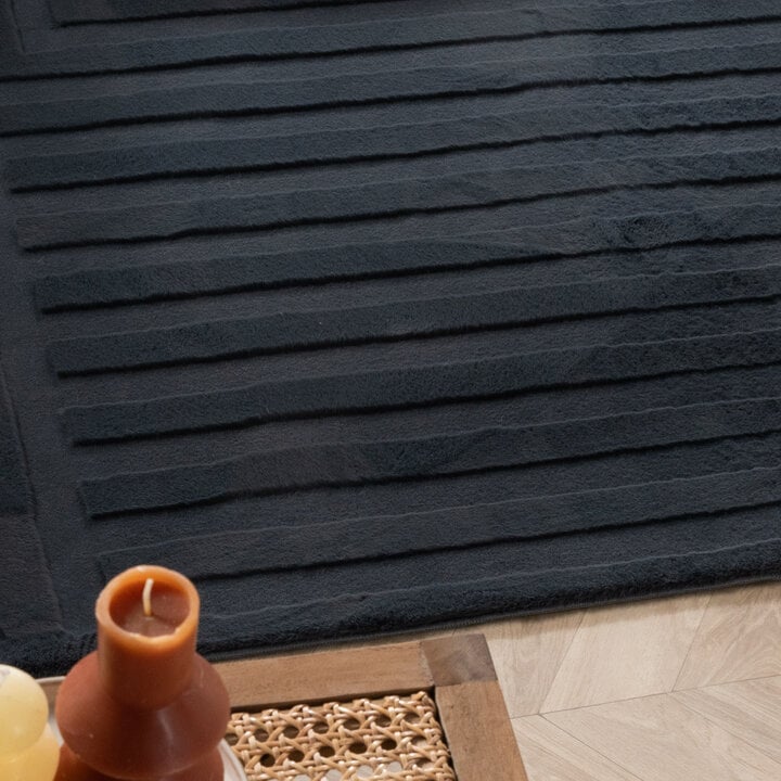 Dywan nieregularny - Flowy Lines Antracyt - 2