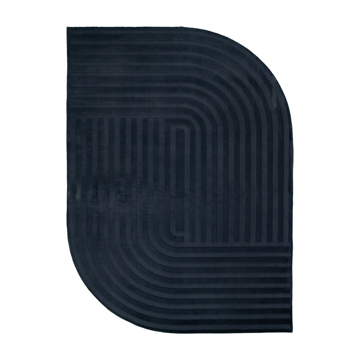 Dywan nieregularny - Flowy Lines Antracyt - 1