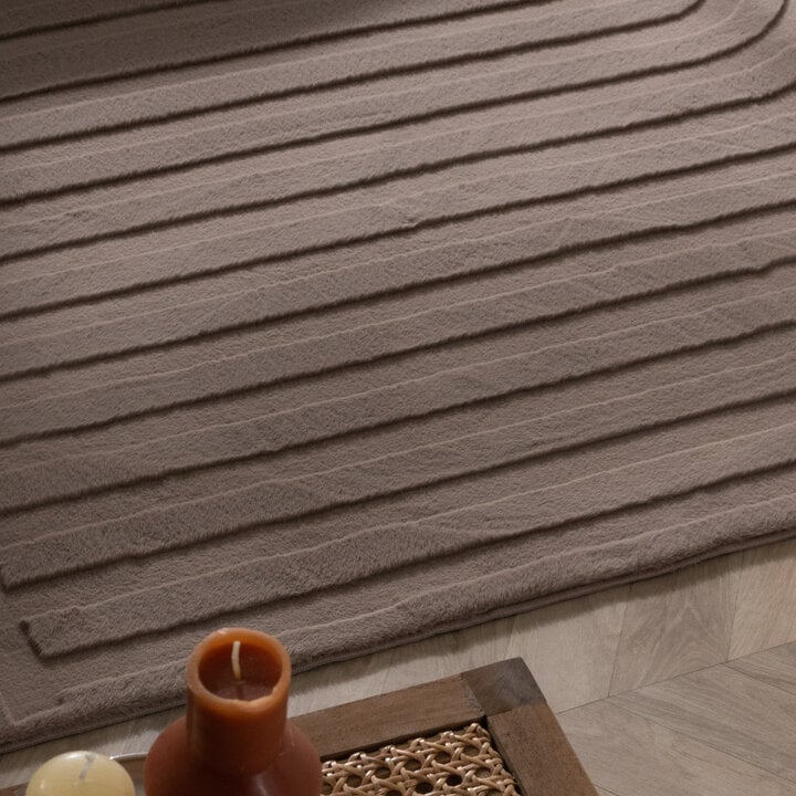 Dywan nieregularny - Flowy Lines Taupe - 2