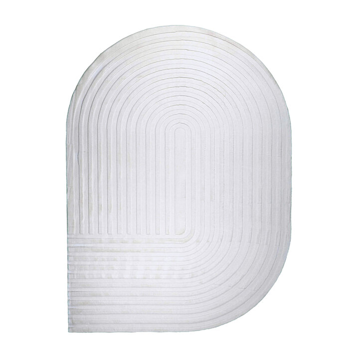 Dywan nieregularny - Flowy Arch Kremowy - 1