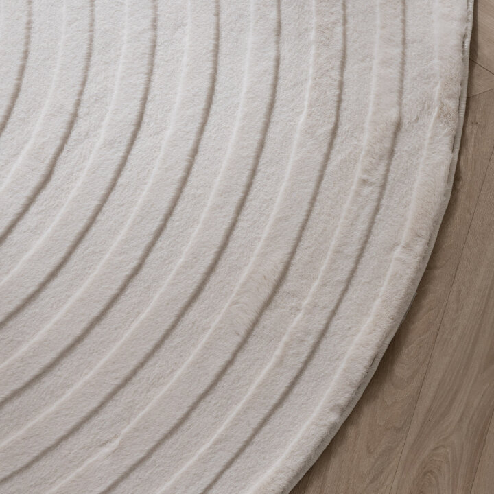 Dywan nieregularny - Flowy Arch Kremowy - 4
