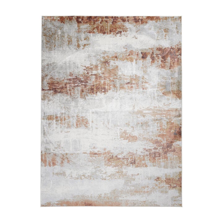 Dywan Lux - Marnix Grunge Kremowy/Terakota - 1