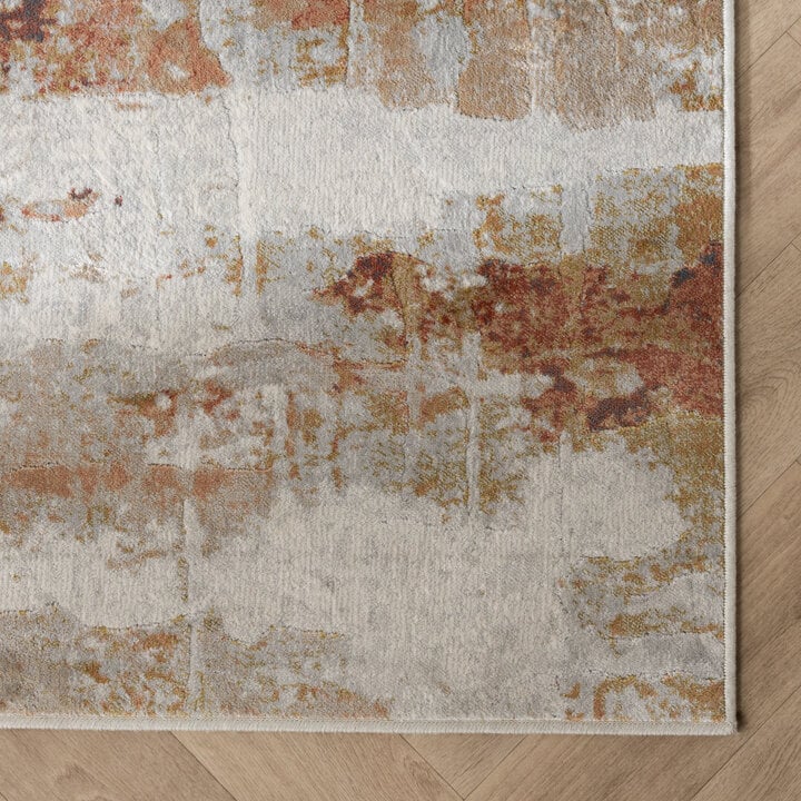 Dywan Lux - Marnix Grunge Kremowy/Terakota - 4