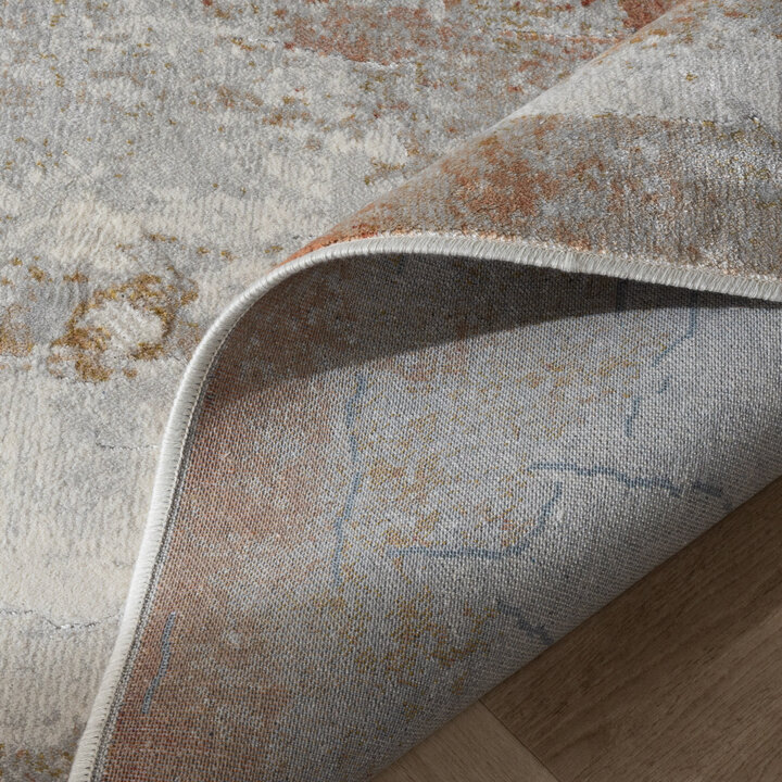Dywan Lux - Marnix Grunge Kremowy/Terakota - 6