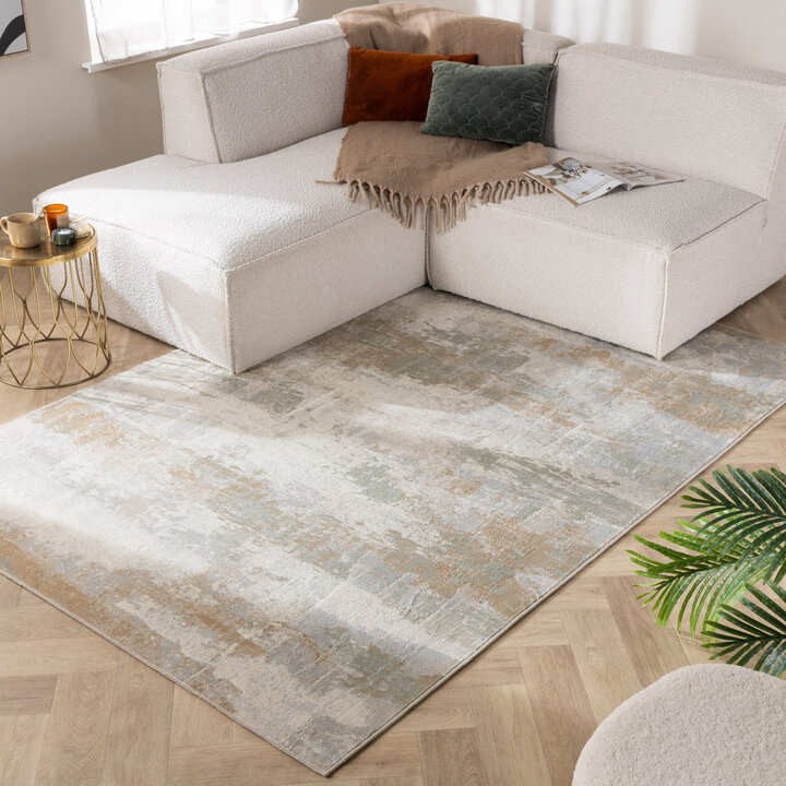 Dywan Lux - Marnix Grunge Kremowy/Taupe