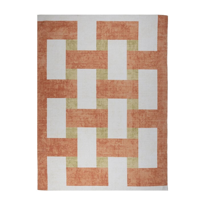 Dywan zewnętrzny Retro - Pop Lines Terakota - 1