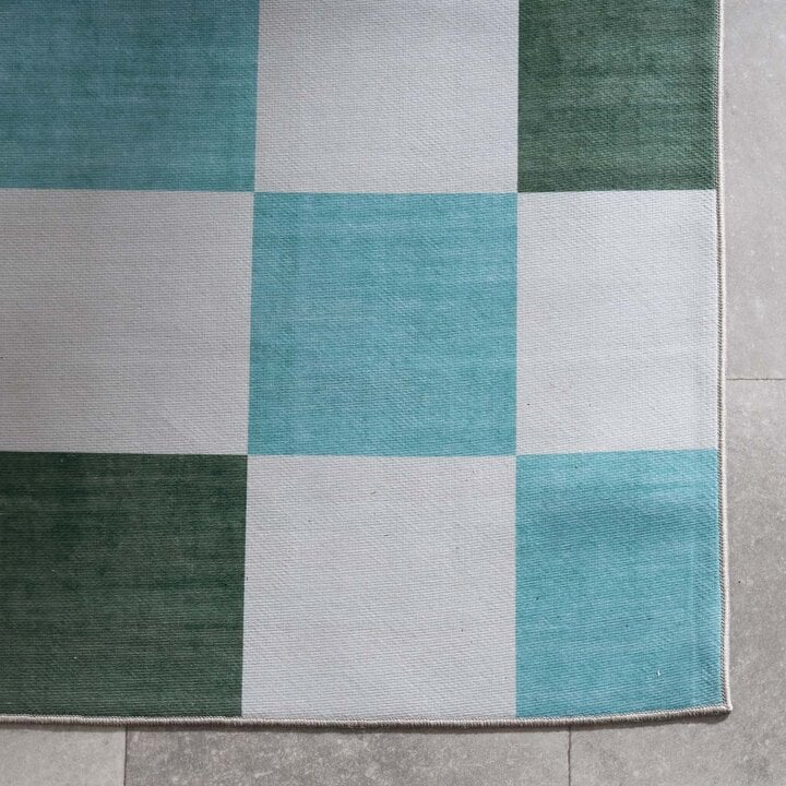 Dywan zewnętrzny Retro - Pop Cubes Zielony - 4