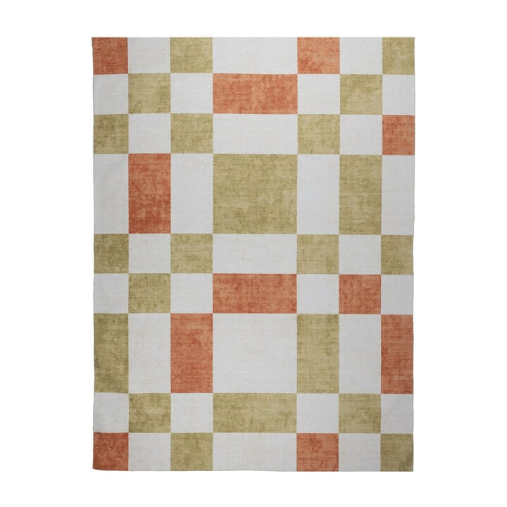 Dywan zewnętrzny Retro - Pop Cubes Terakota - 1