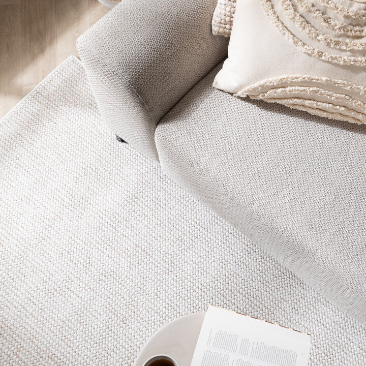 Dywan z krótkim włosiem - Lykke Kremowy - 2