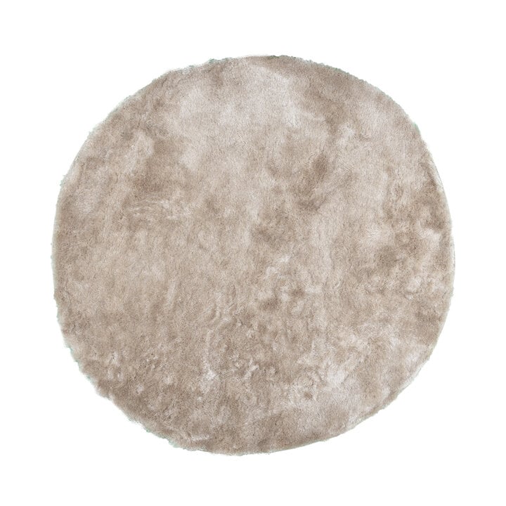 Dywan okrągły z długim włosiem - Glorious Szampan/Kremowy - 1