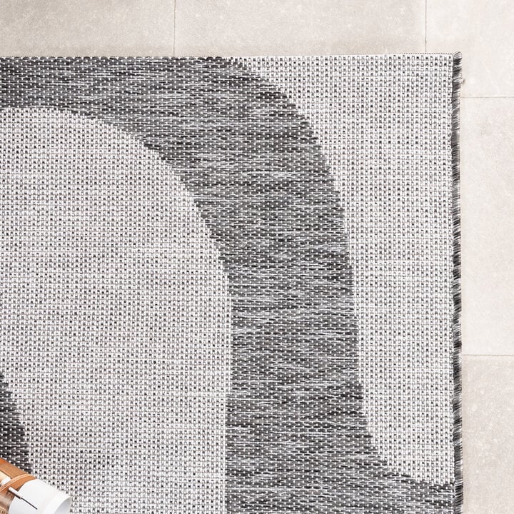 Dywan zewnętrzny - Summer Swirl Szary - 5