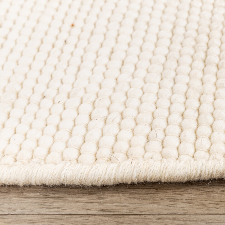 Dywan wełniany nieregularny - Feline Biały - 4