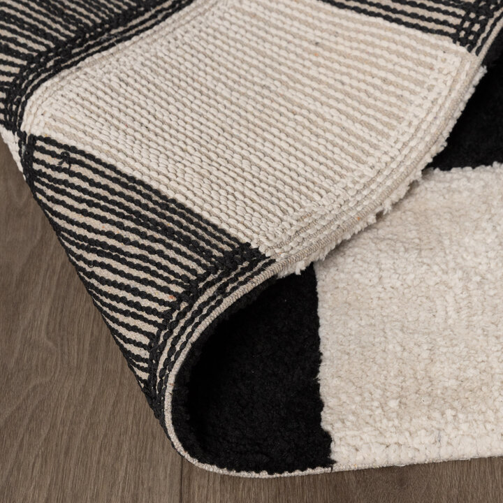 Dywan szachownica - Blox Czarny - 6