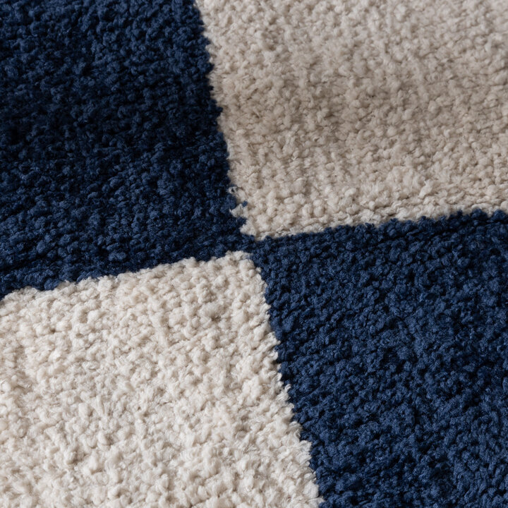 Dywan szachownica - Blox Niebieski - 3