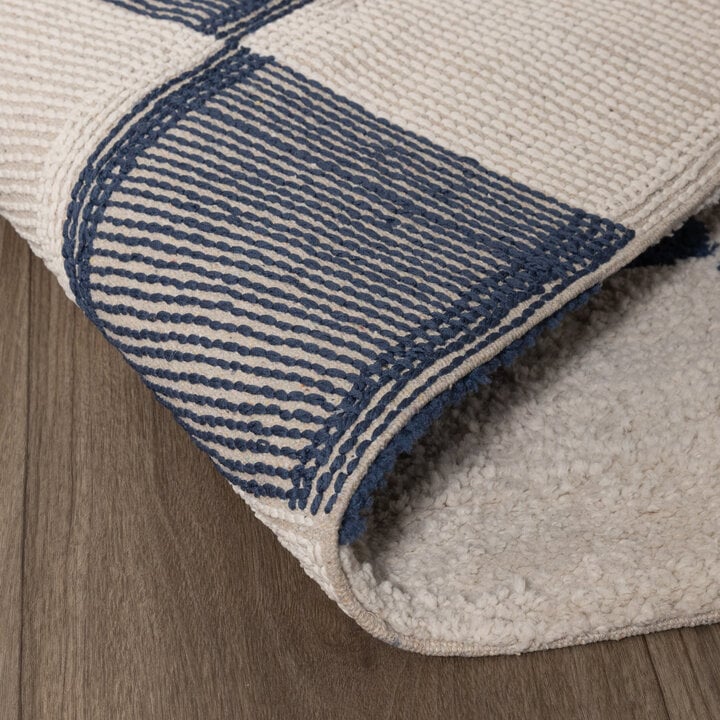 Dywan szachownica - Blox Niebieski - 6