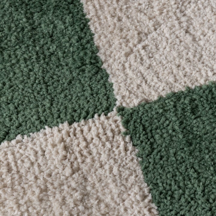 Dywan szachownica - Blox Zielony - 3