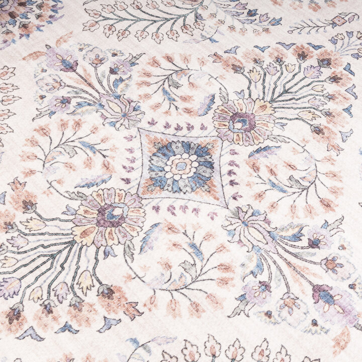 Dywan zewnętrzny vintage - Santo Flora Biały - 3