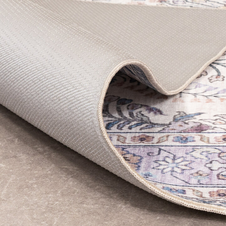 Dywan zewnętrzny vintage - Santo Flora Biały - 6