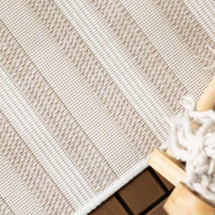 Dywan zewnętrzny - Capri Curves Beżowy/Kremowy - 2