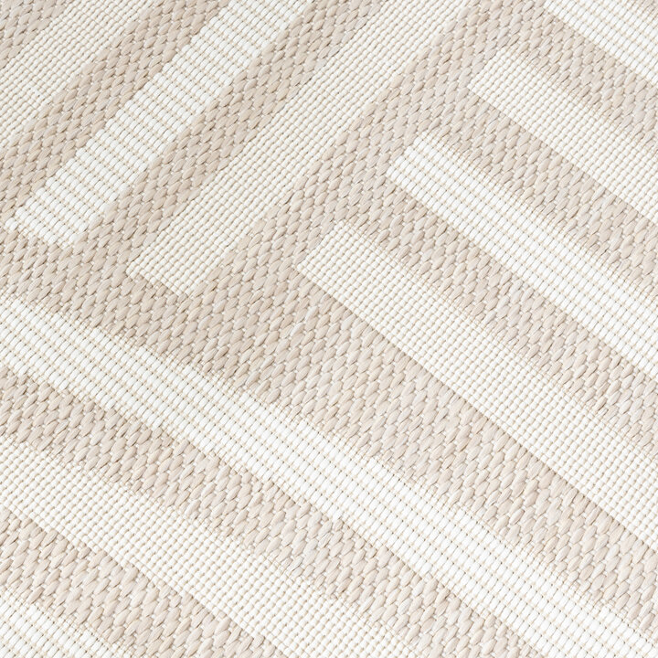 Dywan zewnętrzny - Capri Curves Beżowy/Kremowy - 4