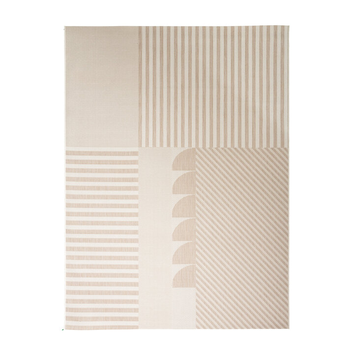Dywan zewnętrzny - Capri Lines Beżowy/Kremowy - 1