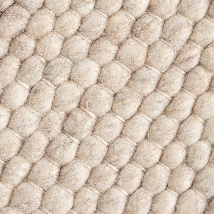 Dywan wełniany okrągły - Feline Biały/Melanż - 3