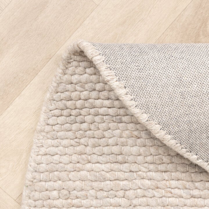 Dywan wełniany okrągły - Feline Biały/Melanż - 4