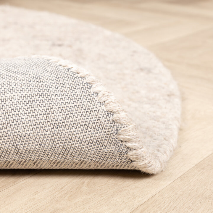 Dywan wełniany okrągły - Feline Biały/Melanż - 5