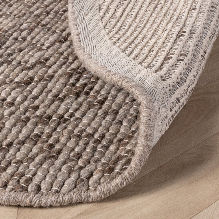 Dywan wełniany okrągły - Feline Brązowy/Melanż - 4