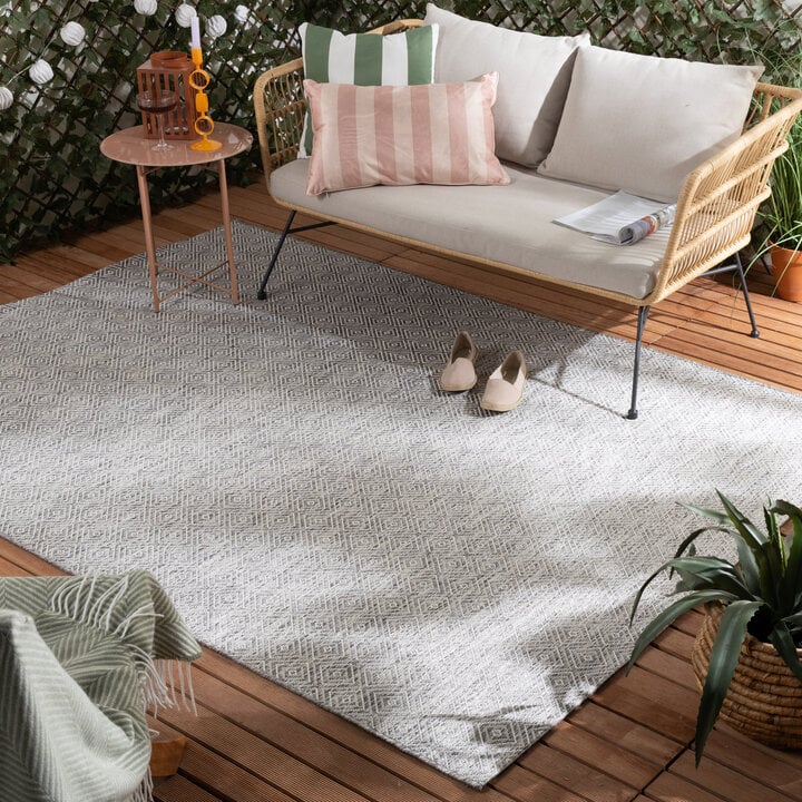 Dywan zewnętrzny - Summer Tile Jasnoszary