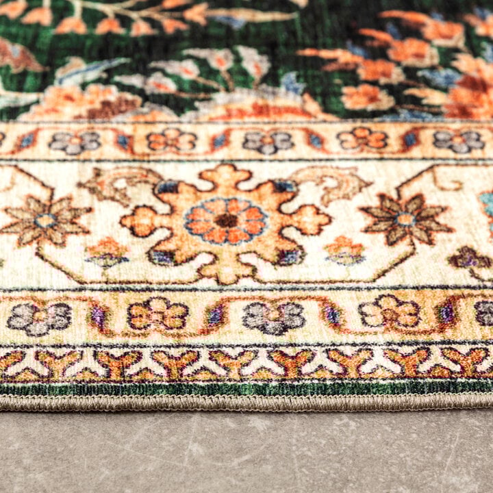 Dywan zewnętrzny vintage - Santo Flora Ciemnozielony - 4