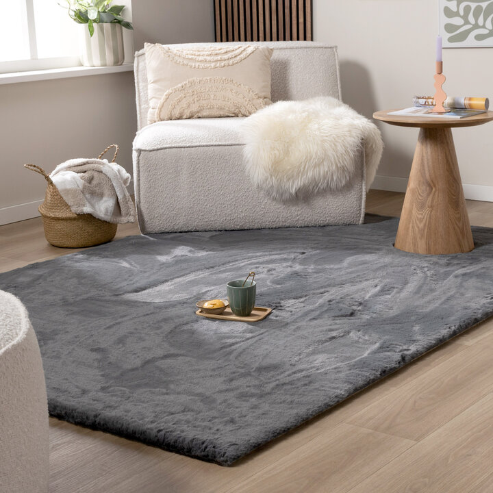 Miękki dywan z długim włosiem - Comfy Supreme Antracyt