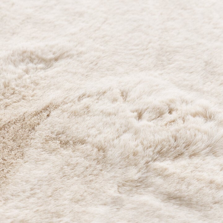Dywan owalny z długim włosiem - Comfy Supreme Kremowy - 3